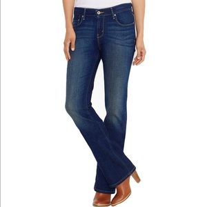 Levis 515 bootcut stretchy denim blue jeans